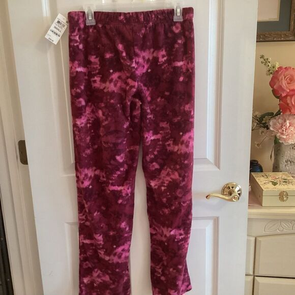NWT Jenni Brand Pinks and Wines Straight Leg  Fleece Long PJ Pants Multi Size - Picture 9 of 13